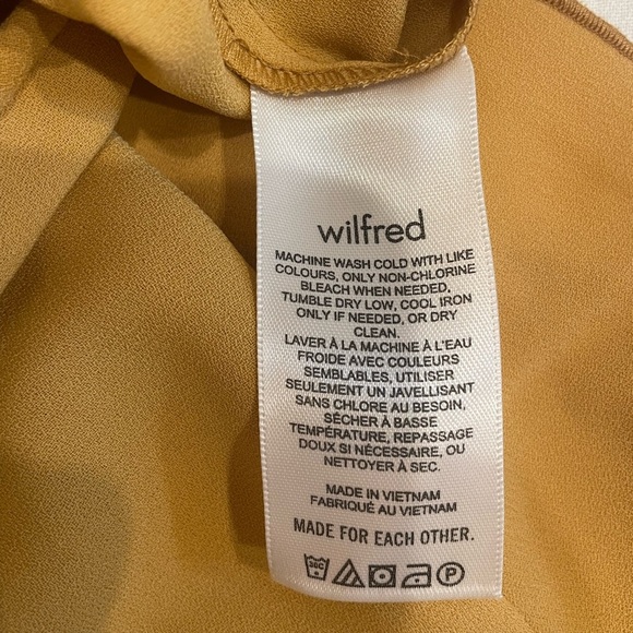 NWT Aritzia Wilfred Fleurette Cairo Gold Jumpsuit - Picture 5 of 5